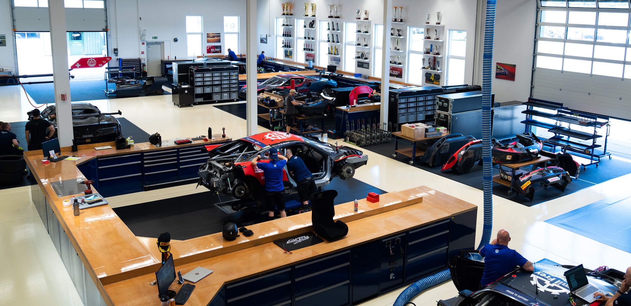 Emil Frey Racing Workshop in Safenwil